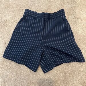 Abercrombie & Fitch Tailored Chino striped navy Short XS NWT